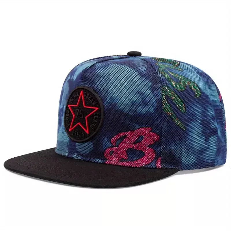 Red Star Abstract Snapback Cap