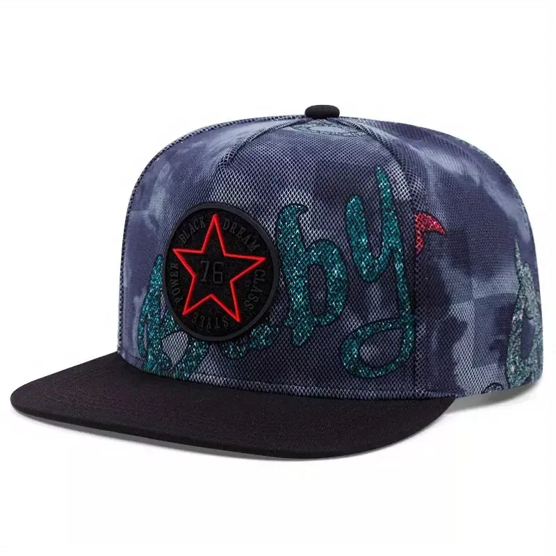 Red Star Abstract Snapback Cap