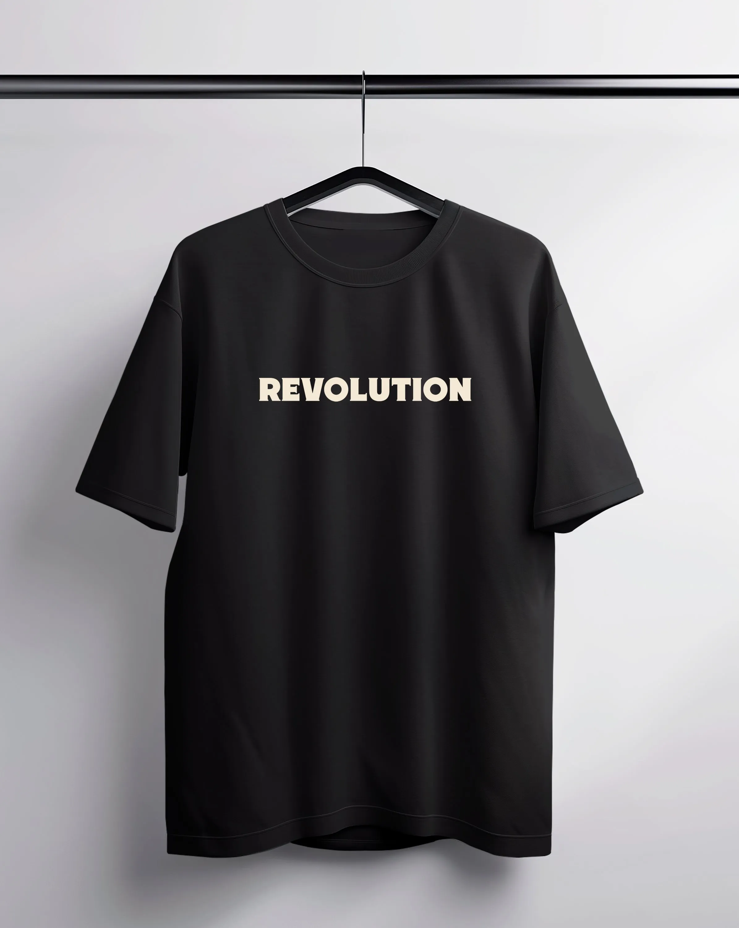 Revolution Black Oversized Tee