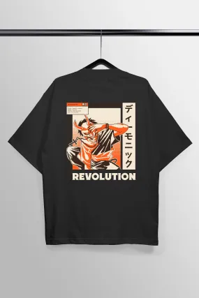 Revolution Black Oversized Tee