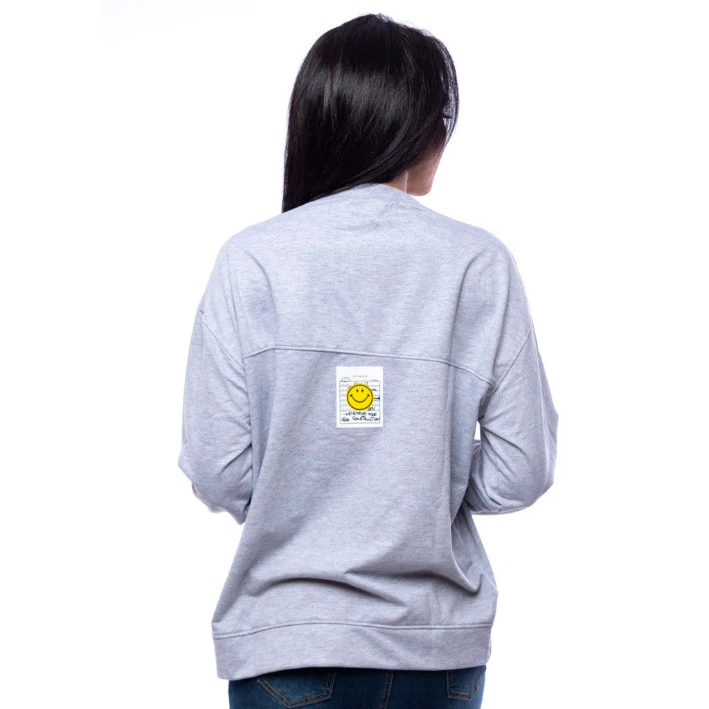 The Denim Pocket Spring Sweatshirt In Grey