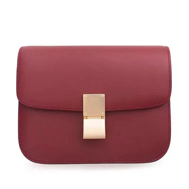 Tofu Purse Crossbody Genuine Leather Bags