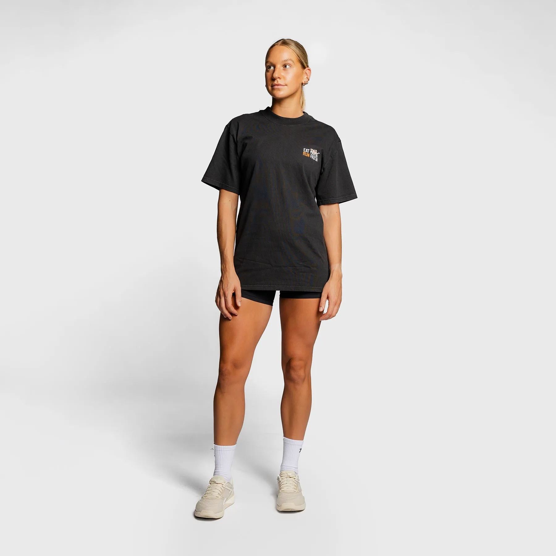 TWL - LIFESTYLE OVERSIZED T-SHIRT - EAT PASTA RUN FASTA