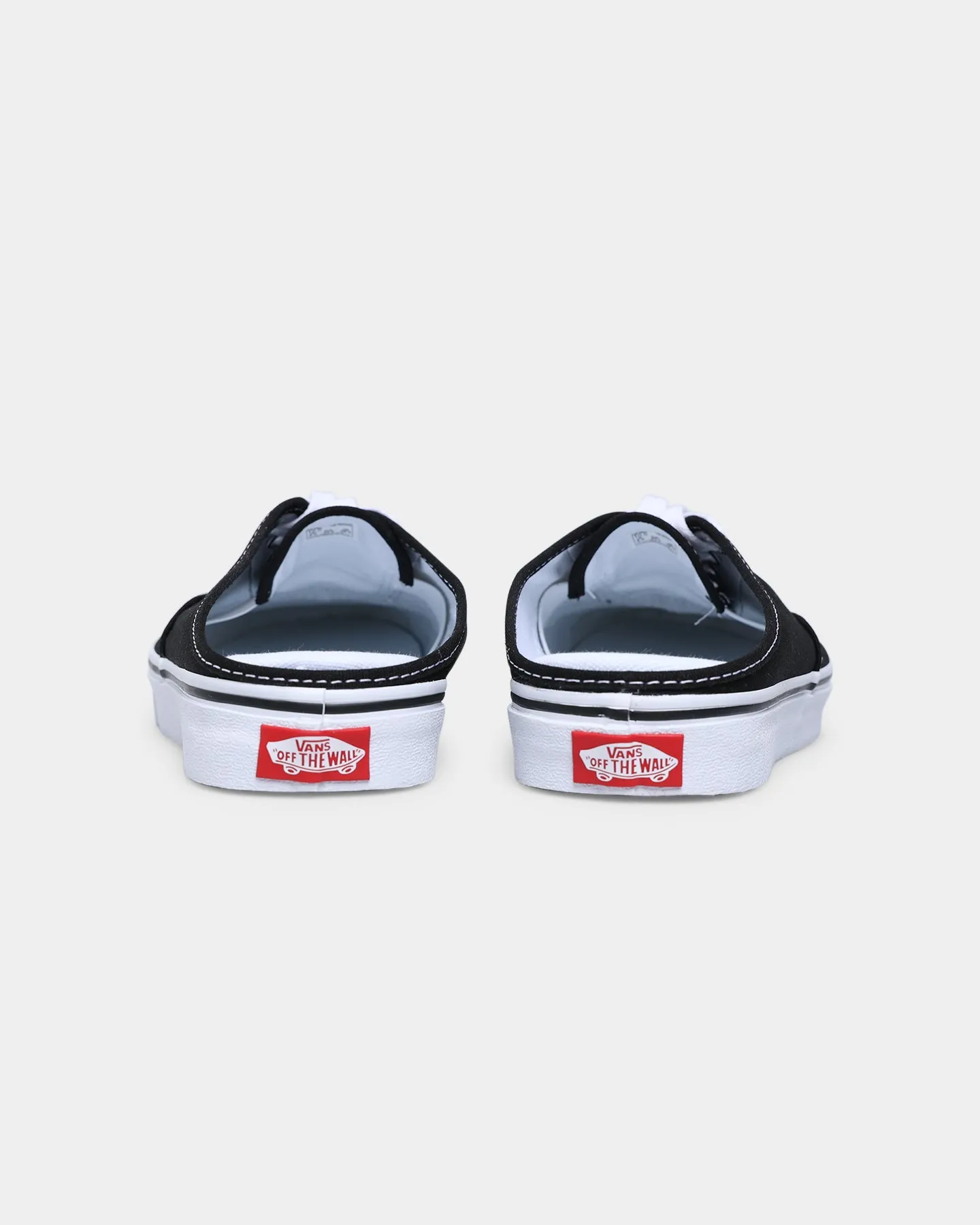 Vans Authentic Mule Canvas Slip Ons Black/True White