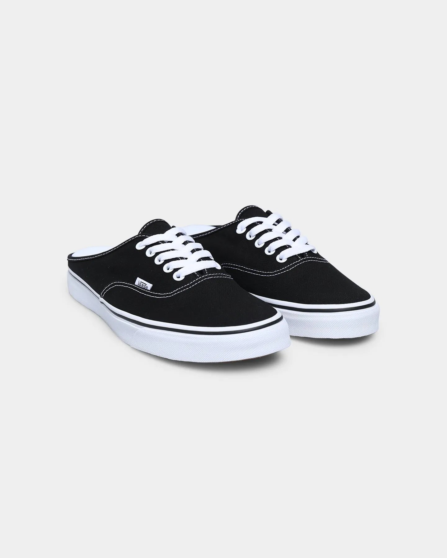 Vans Authentic Mule Canvas Slip Ons Black/True White