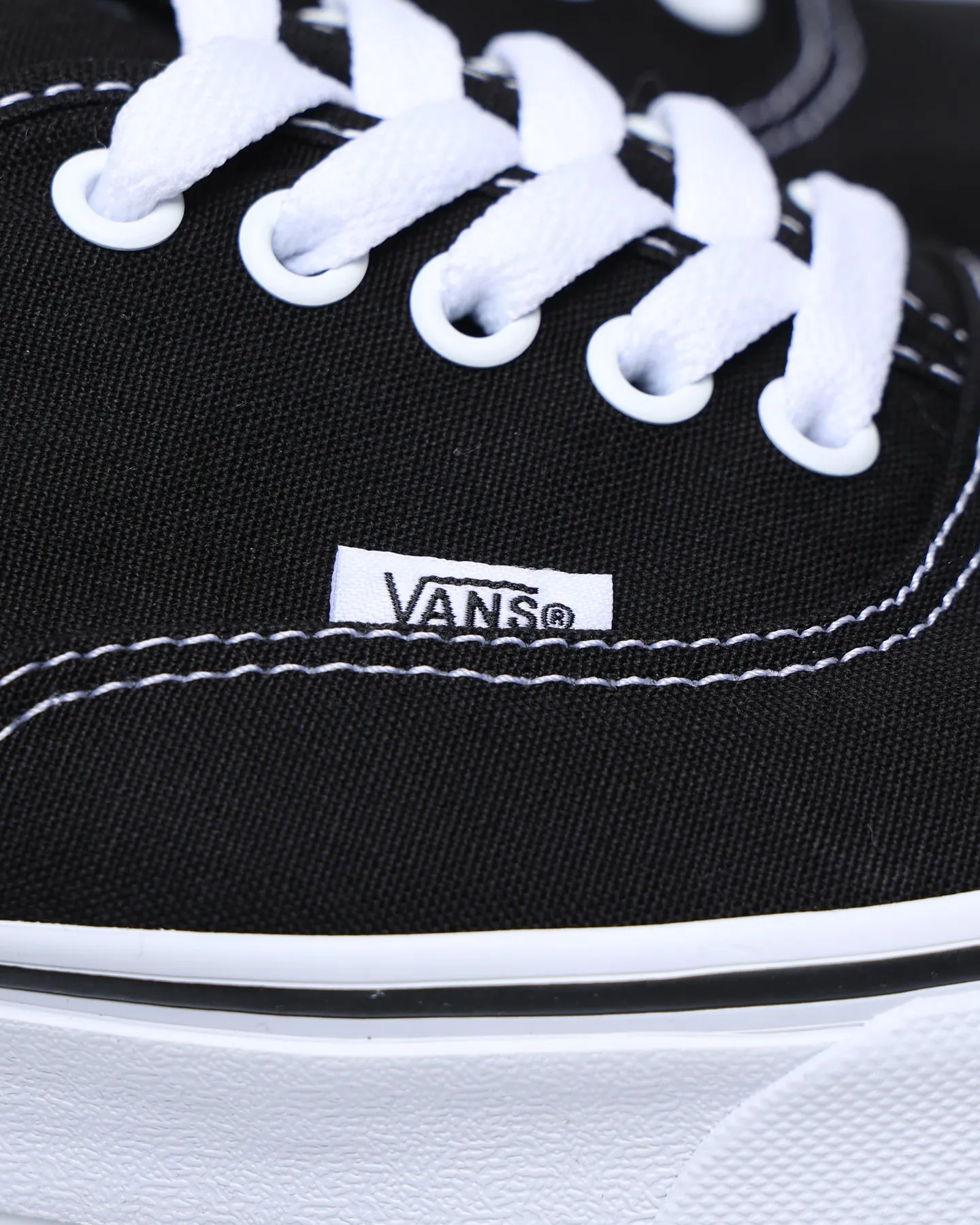 Vans Authentic Mule Canvas Slip Ons Black/True White