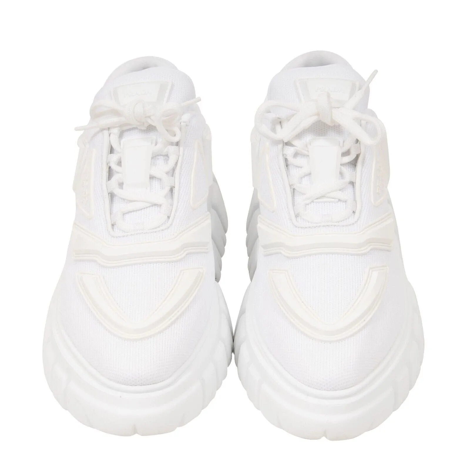 White Chunky Monolith Evolution Sneakers