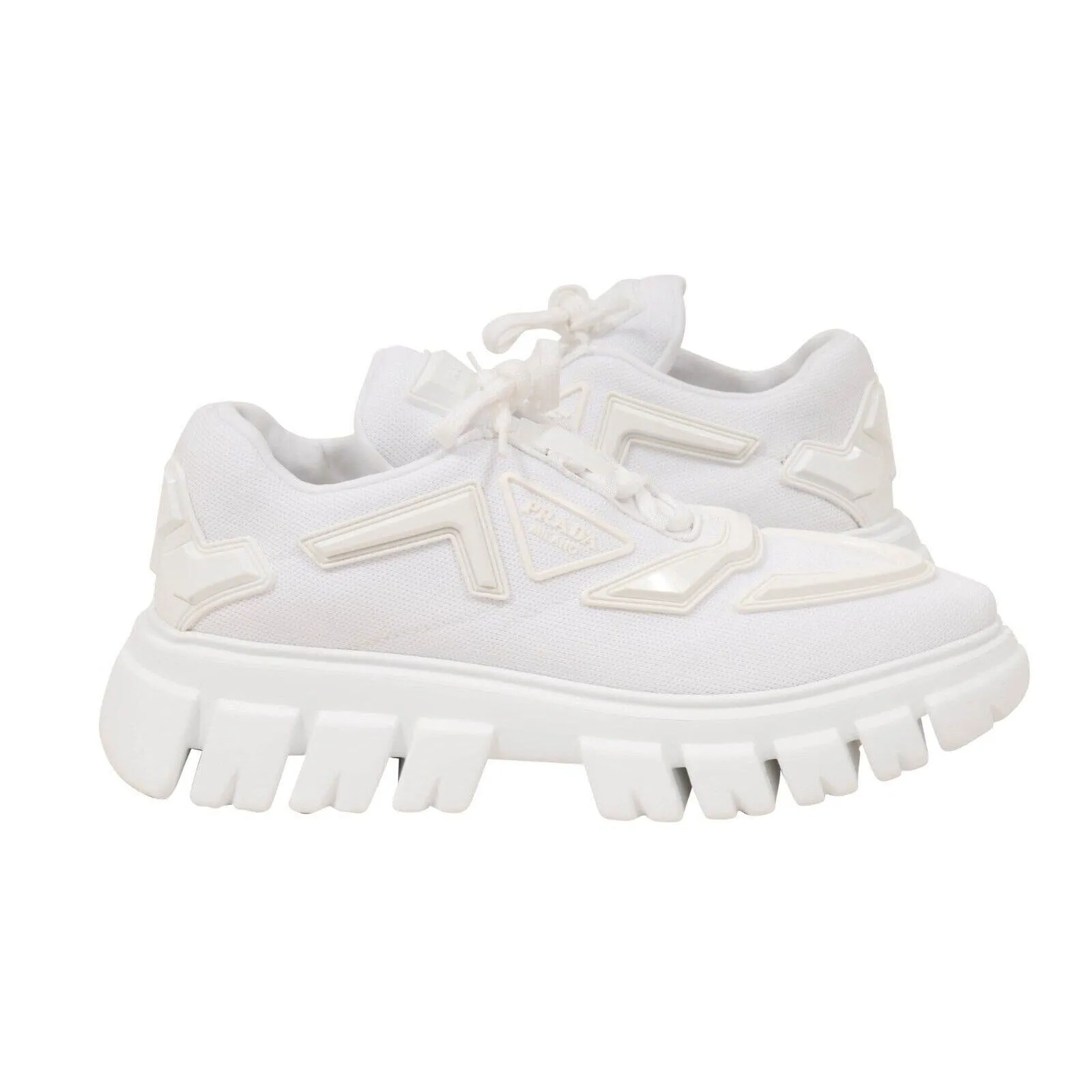 White Chunky Monolith Evolution Sneakers