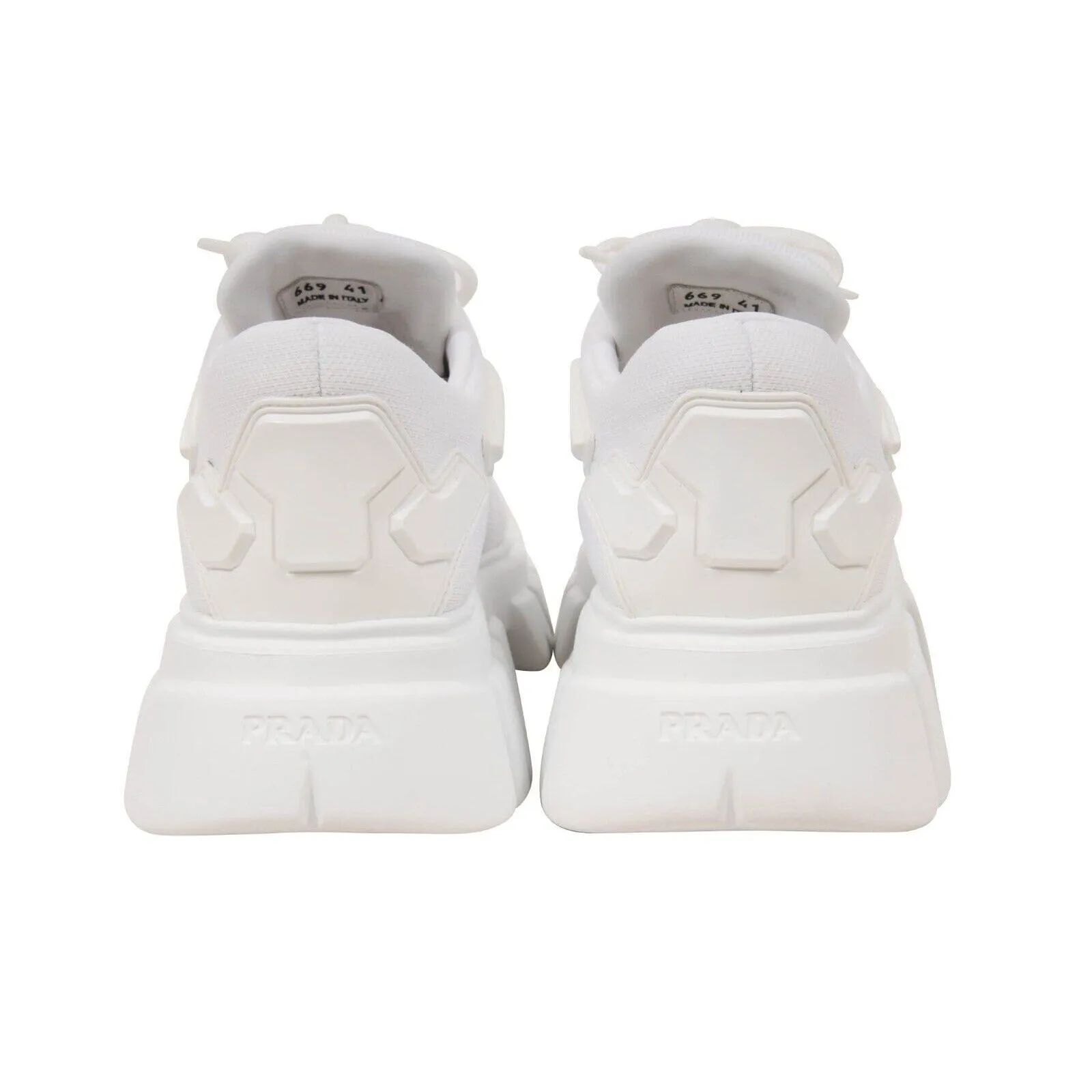 White Chunky Monolith Evolution Sneakers