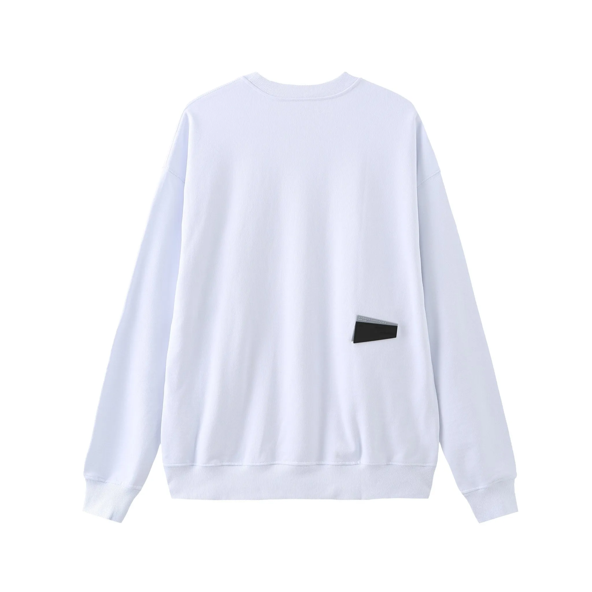 White Concept Graphic Sweathershirt