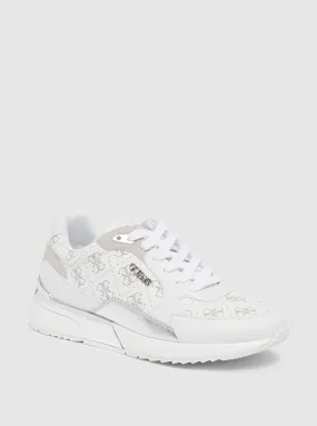 White Silver Moxea Sneakers