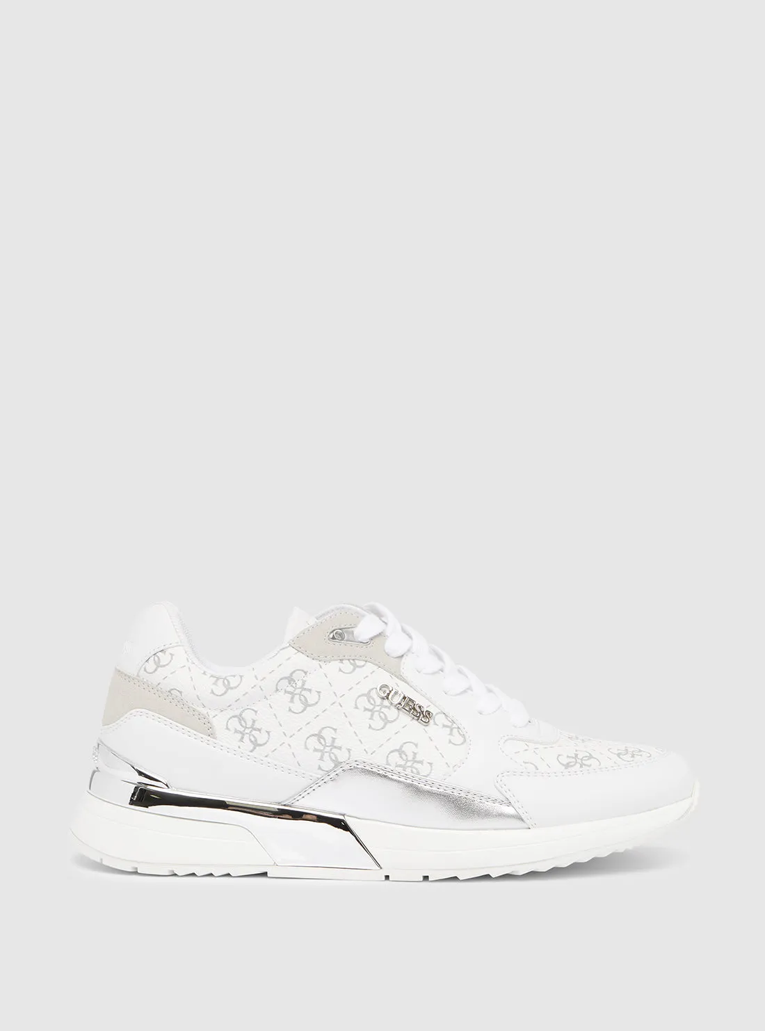 White Silver Moxea Sneakers