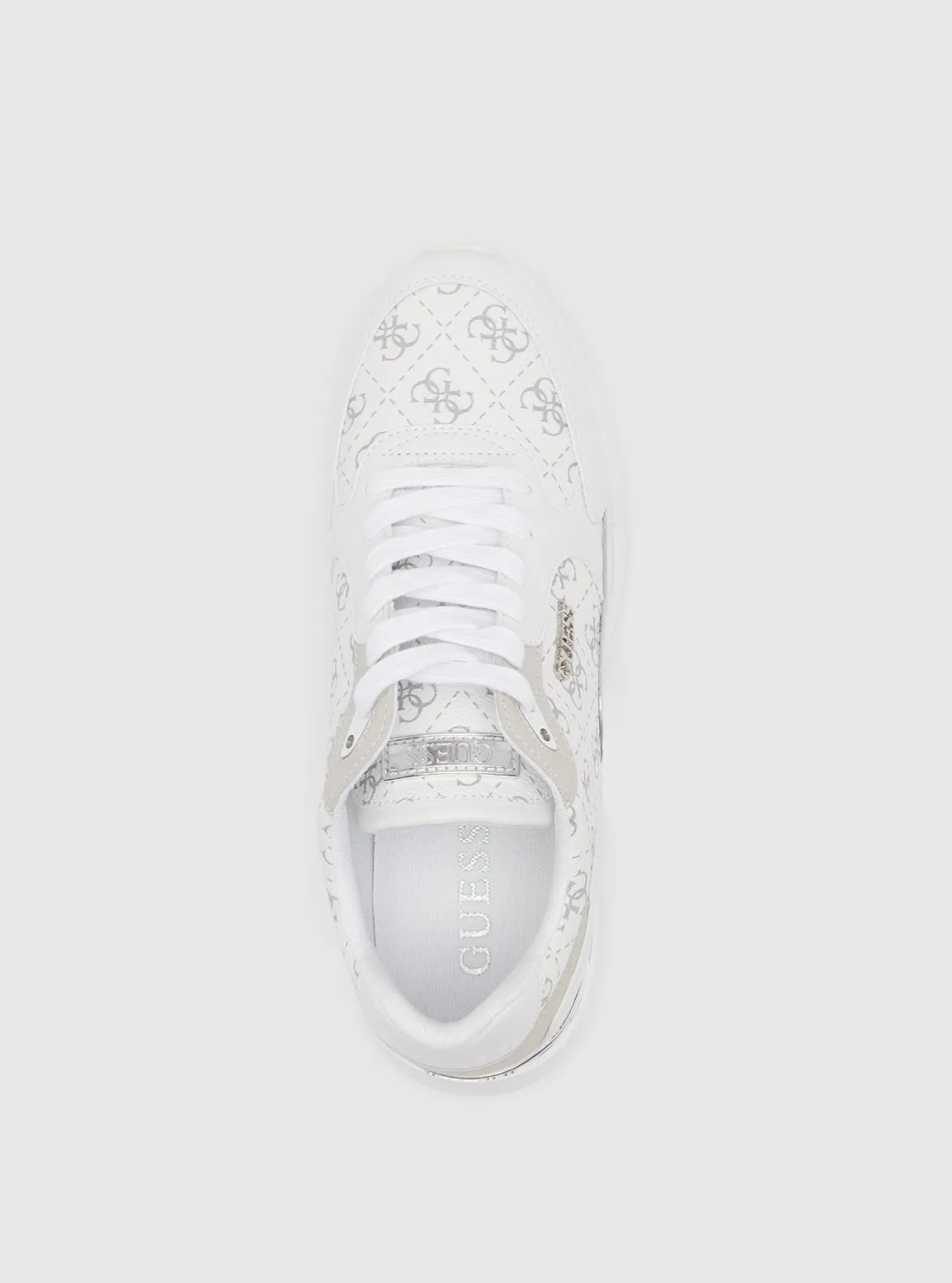 White Silver Moxea Sneakers