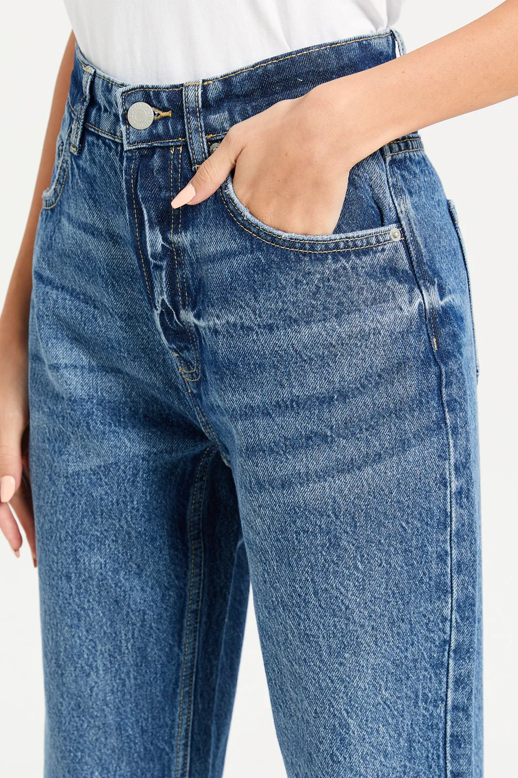 Women Blue Baggy Fit Jeans