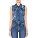 Women Stretch Destructed Distressed Denim Vest