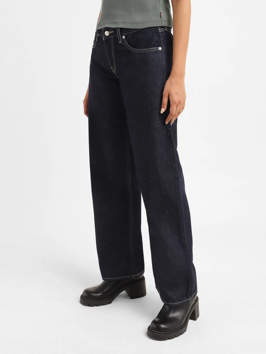 Women's Mid Rise 94 Baggy Wide Leg Jeans